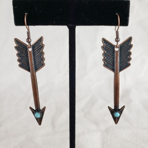 Boho Arrow Bead Earrings - Picture 1 of 2